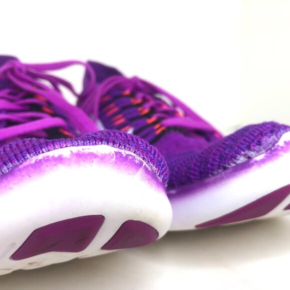 Nike Free RN Flyknit Running Shoes in Hyper Violet Sz. 7.5 - Picture 3 of 12